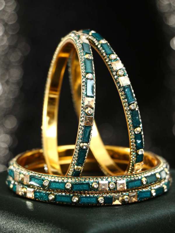 Gold Plated Stone Bangles