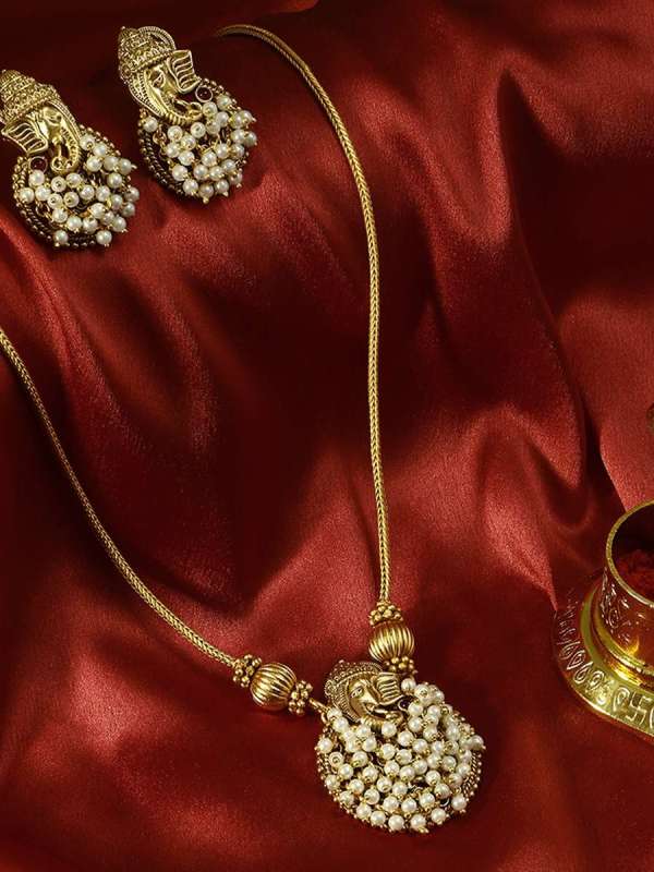 Gold Plated Ganpati Chain Set