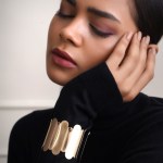 Gold Plated Chic Texture Wide Open Cuff Bracelet
