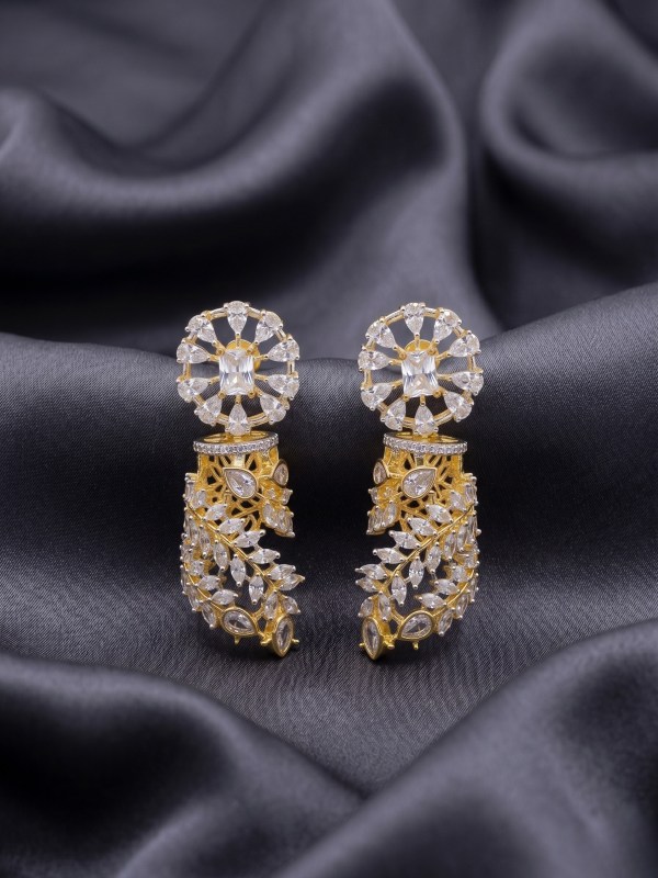 Elegant Leafy Vine Statement Earrings